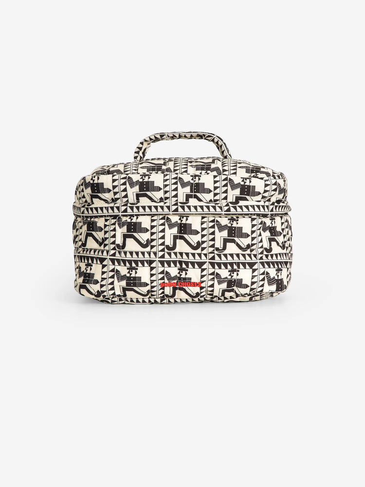 Bobo Choses Quilted travel pouch - Beige