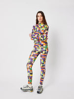 Bobo Choses Rainbow Plaid Pattern turtleneck top - Multicolor