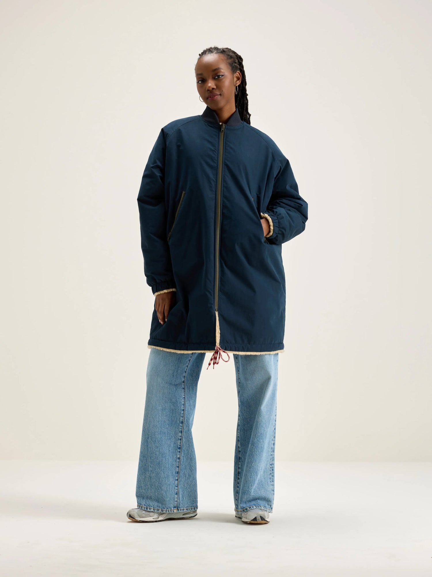 Bellerose Helse Reversible Parka America – Peony Rouge