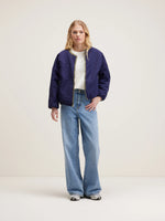 Bellerose JANICE REVERSIBLE TEDDY JACKET Cream/Naval