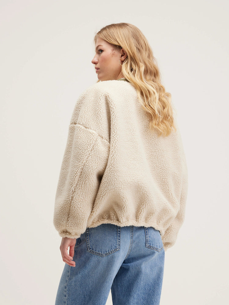 Bellerose JANICE REVERSIBLE TEDDY JACKET Cream/Naval