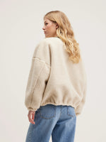 Bellerose JANICE REVERSIBLE TEDDY JACKET Cream/Naval