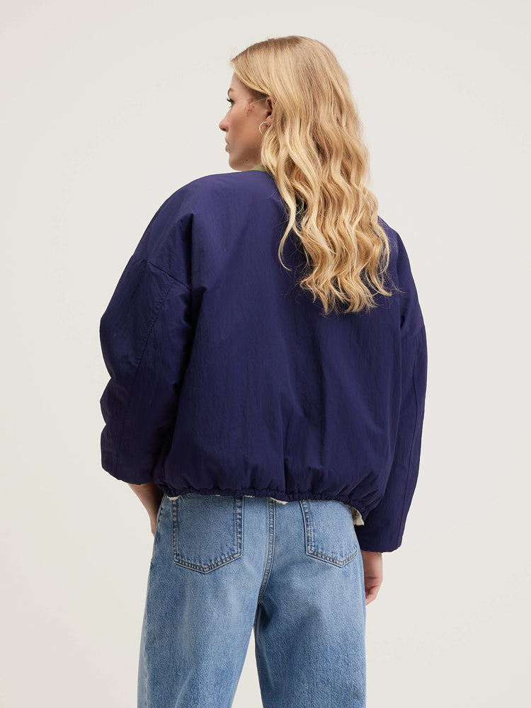Bellerose JANICE REVERSIBLE TEDDY JACKET Cream/Naval
