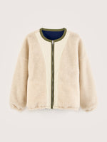 Bellerose JANICE REVERSIBLE TEDDY JACKET Cream/Naval