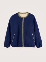 Bellerose JANICE REVERSIBLE TEDDY JACKET Cream/Naval