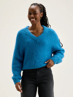 Bellerose DARUZ CROPPED SWEATER Ocean