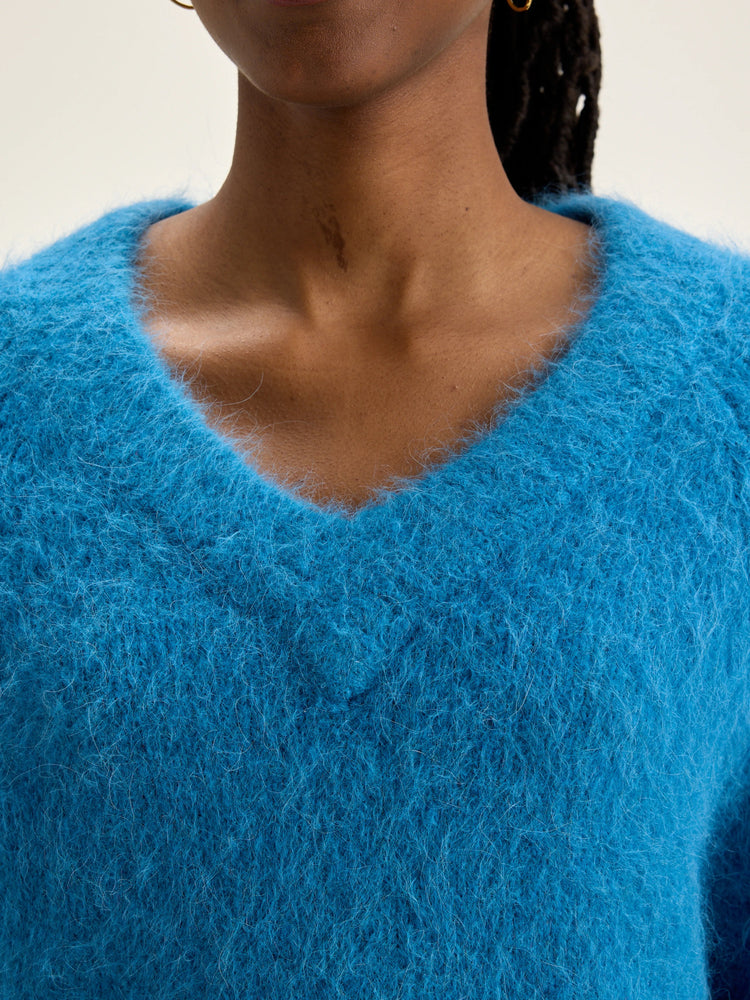 Bellerose DARUZ CROPPED SWEATER Ocean
