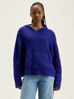 Bellerose DERA KNITTED HOODIE Iris Bloom