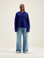 Bellerose DERA KNITTED HOODIE Iris Bloom