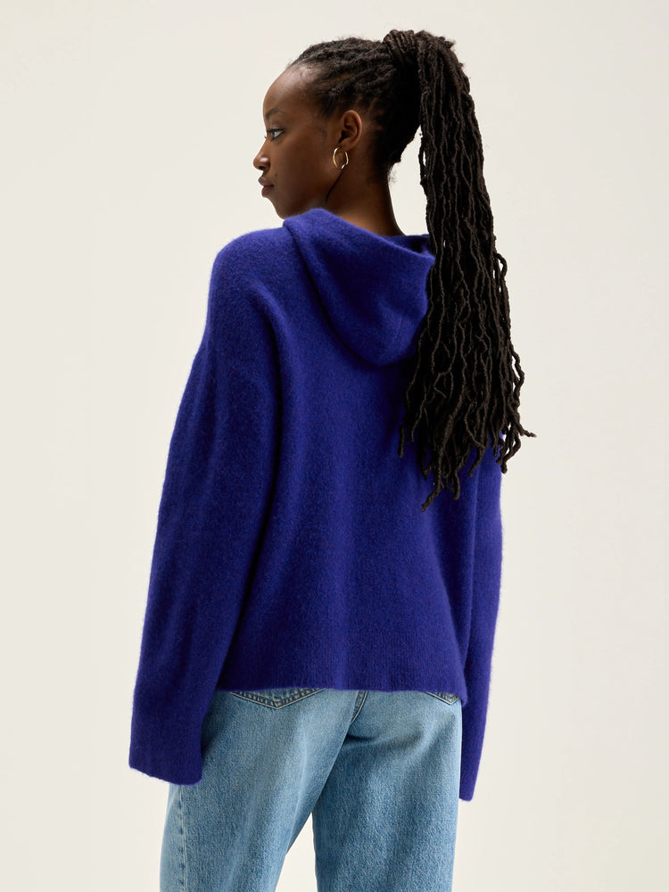 Bellerose DERA KNITTED HOODIE Iris Bloom