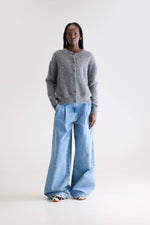 Bellerose DATHAN ANGORA-BLEND CARDIGAN - Mid grey