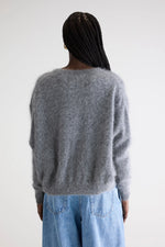 Bellerose DATHAN ANGORA-BLEND CARDIGAN - Mid grey