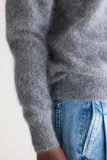 Bellerose DATHAN ANGORA-BLEND CARDIGAN - Mid grey