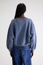Bellerose FANCY CROPPED CREWNECK SWEATSHIRT Blues