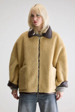 Bellerose HESTEL FAUX-LEATHER JACKET Brown