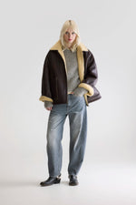 Bellerose HESTEL FAUX-LEATHER JACKET Brown