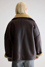 Bellerose HESTEL FAUX-LEATHER JACKET Brown