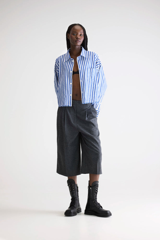 Bellerose KRAFT CROPPED POPLIN SHIRT Stripe A
