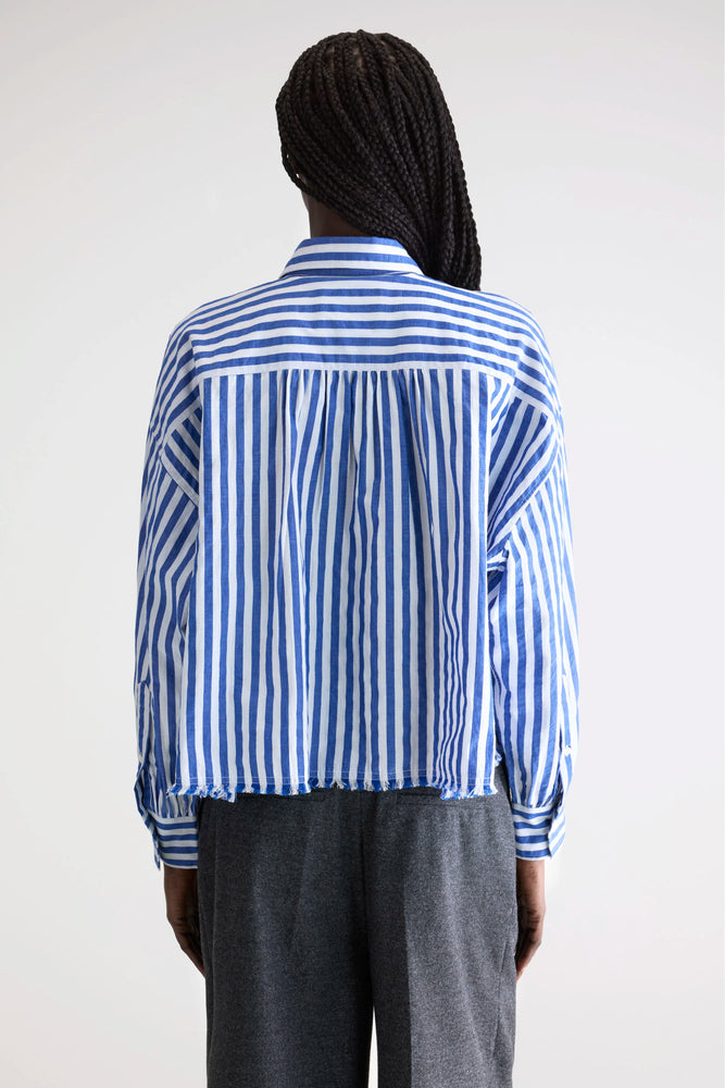 Bellerose KRAFT CROPPED POPLIN SHIRT Stripe A