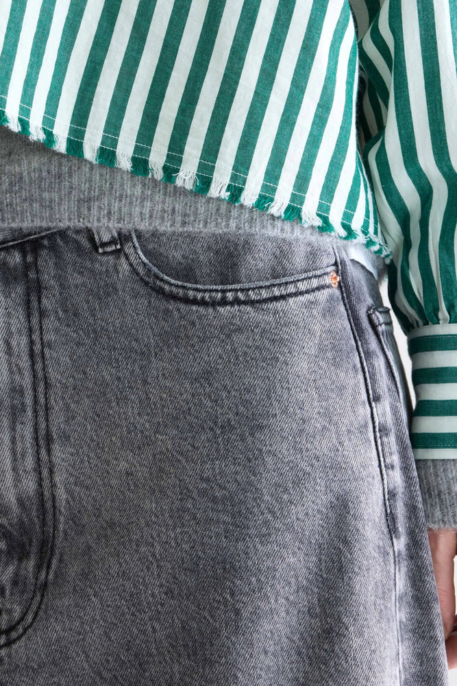 Bellerose KRAFT CROPPED POPLIN SHIRT Stripe B