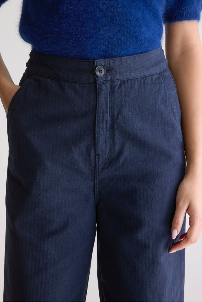 Bellerose PASOP RELAXED TROUSERS - Navy