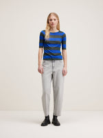 Bellerose Seas T-Shirt Black beauty / True blue Striped