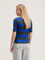 Bellerose Seas T-Shirt Black beauty / True blue Striped