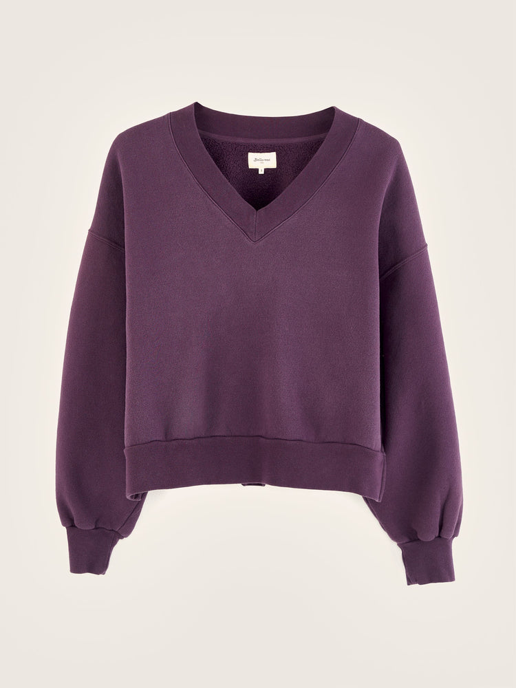 Bellerose Varola V-Neck Sweatshirt Wine