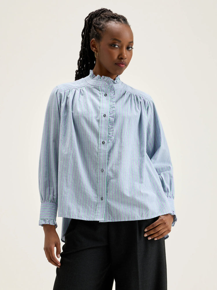 Bellerose CLAUDIA STRIPED BLOUSE Bonbon / Mojito