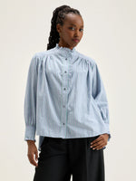 Bellerose CLAUDIA STRIPED BLOUSE Bonbon / Mojito