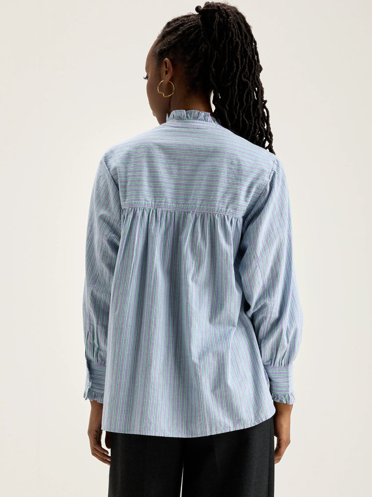 Bellerose CLAUDIA STRIPED BLOUSE Bonbon / Mojito