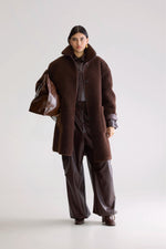 Bellerose EASTON REVERSIBLE COAT - Dark roast