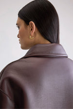 Bellerose EASTON REVERSIBLE COAT - Dark roast