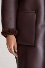 Bellerose EASTON REVERSIBLE COAT - Dark roast