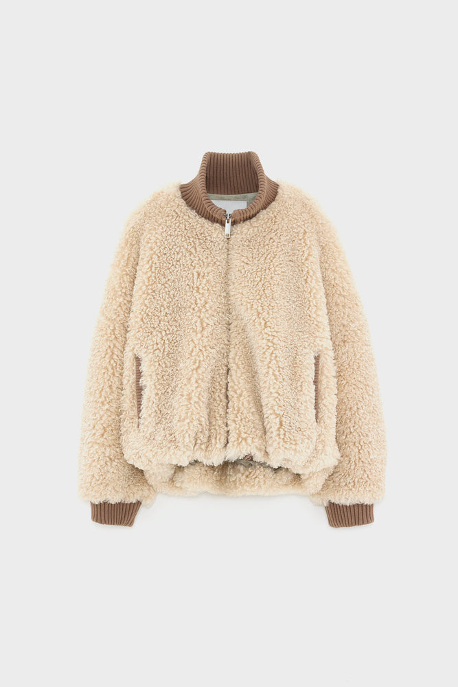 Bellerose JALLIS Faux-fur Jacket - Swan