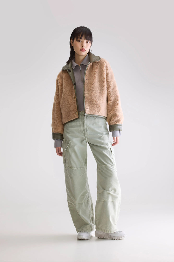 Bellerose JOSH Faux-leather Jacket - Sage