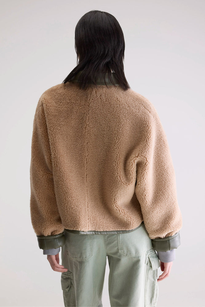 Bellerose JOSH Faux-leather Jacket - Sage