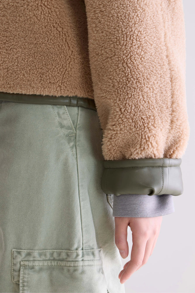 Bellerose JOSH Faux-leather Jacket - Sage