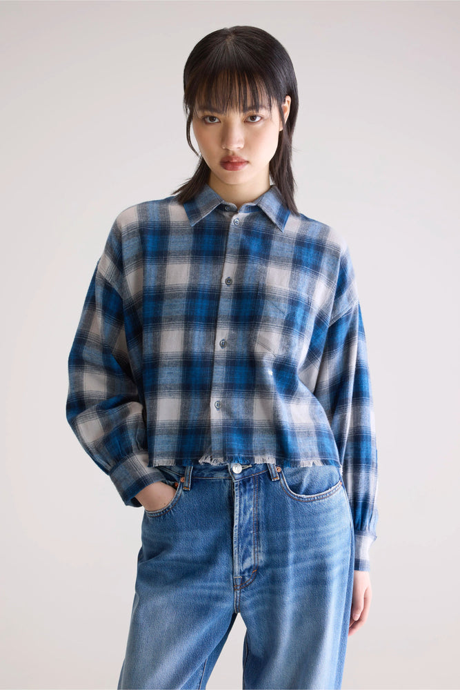 Bellerose KRAFT Shirt -  Soft blue/Light grey Check A