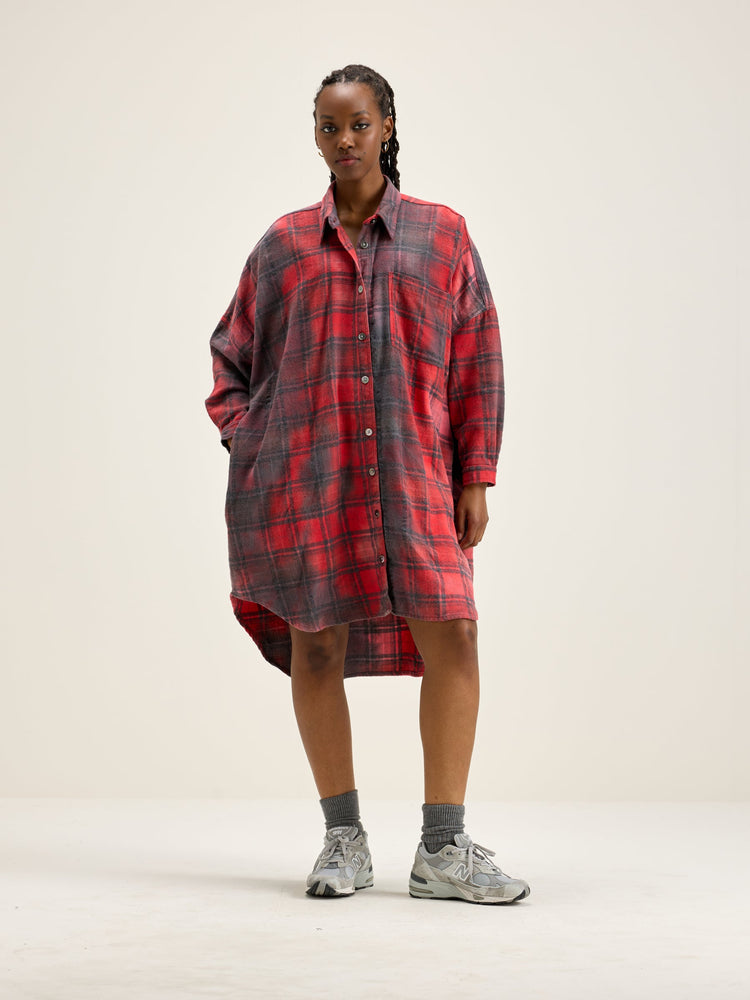 Black oversized shirt dress 2025