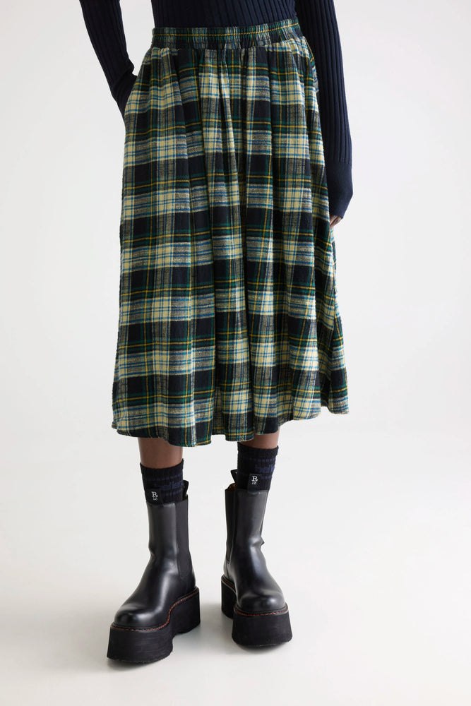 Bellerose WOOGIE MIDI A-LINE SKIRT Checkered