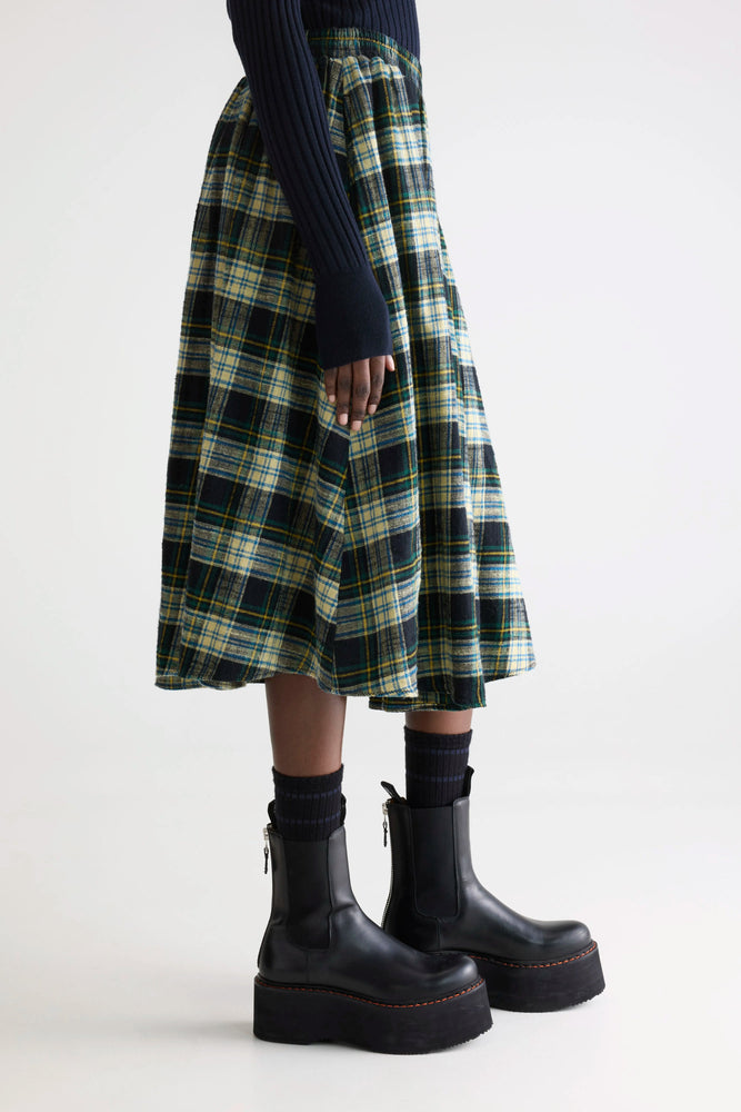 Bellerose WOOGIE MIDI A-LINE SKIRT Checkered