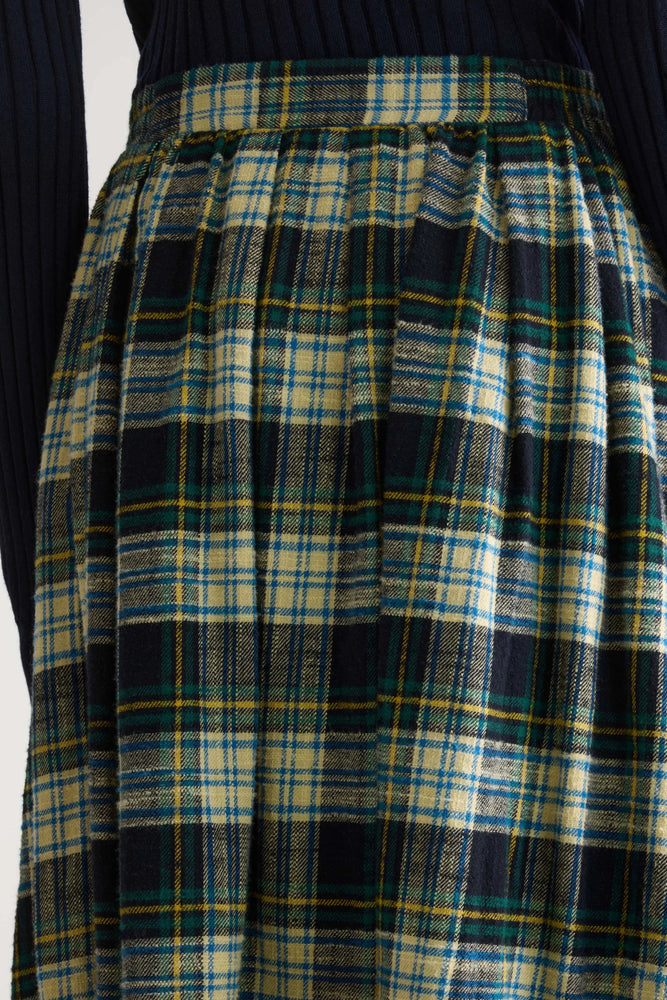 Bellerose WOOGIE MIDI A-LINE SKIRT Checkered