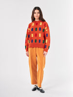 Bobo Choses COLOR GAME PRINT JACQUARD JUMPER Red