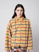 Bobo Choses Color Striped sheepskin jacket