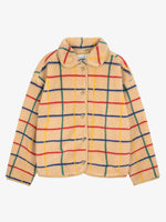 Bobo Choses Color Striped sheepskin jacket
