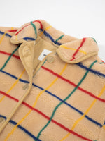 Bobo Choses Color Striped sheepskin jacket