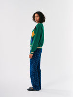 Bobo Choses DIAMONDS COLLAR CARDIGAN Green