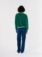 Bobo Choses DIAMONDS COLLAR CARDIGAN Green