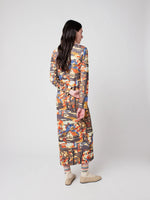 Bobo Choses Forest House pattern straight dress